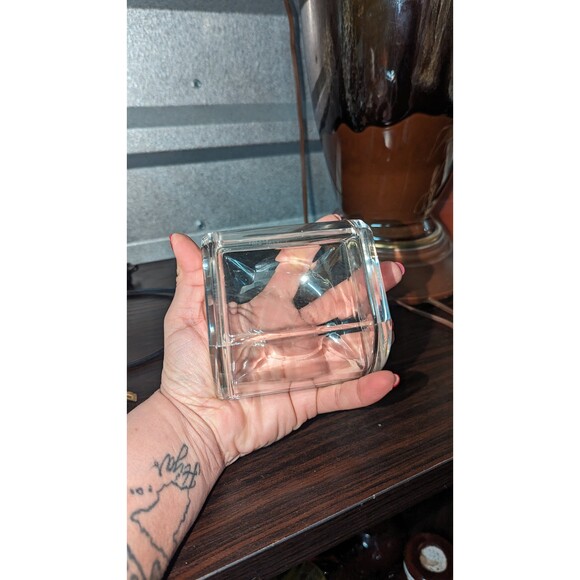 Val St Lambert Signed Cut Crystal Squirrel Accessory Giftware Trinket Box & Lid - Picture 3 of 8